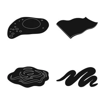 Vector design of burger and sandwich symbol. Collection of burger and slice Stock Illustration