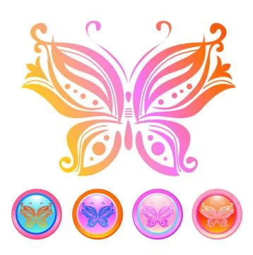 Vector design of butterfly Stock Illustration