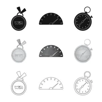 Vector design of car and rally logo. Set of car and race stock vector 스톡 일러스트