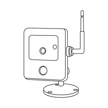 Vector design of cctv and camera icon. Collection of cctv and system stock Stock Illustration