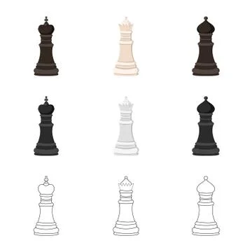 Vector design of checkmate and thin logo. Collection of checkmate and target Stock Illustration