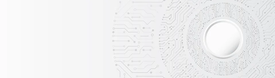 Vector design circuit board. Wide modern futuristic, engineering background.  Stock Illustration