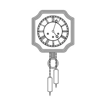 Vector design of clock and time icon. Set of clock and circle stock symbol for Stock Illustration