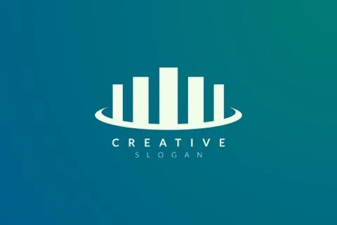 Vector design of a combination of crowns with bar charts that represents succ Stock Illustration