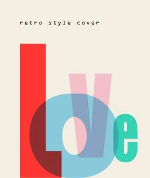 Vector design composition Love font Stock Illustration