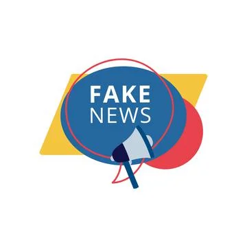 Vector design for concept of false information and hoax in social media. Stock Illustration