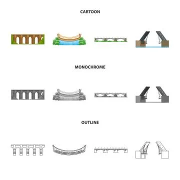 Vector design of connection and design symbol. Set of connection and side stock Stock Illustration