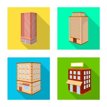 Vector design of construction and building sign. Collection of construction and Ilustración de archivo