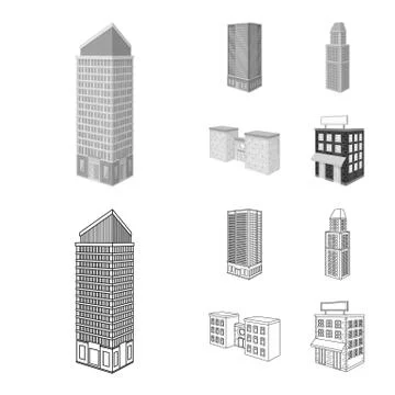 Vector design of construction and building icon. Collection of construction and Ilustración de archivo