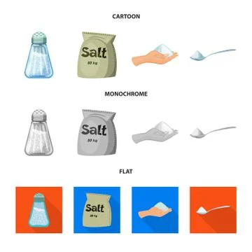 Vector design of cooking and sea icon. Set of cooking and baking stock vector Stock Illustration