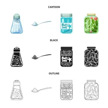 Vector design of cooking and sea icon. Collection of cooking and baking vector Stock Illustration