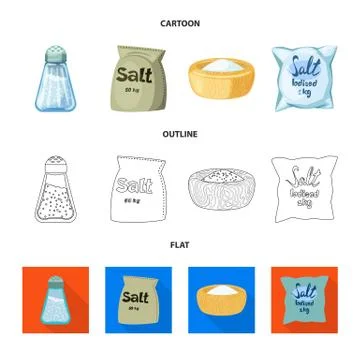Vector design of cooking and sea symbol. Set of cooking and baking stock symbol Stock Illustration