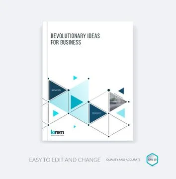Vector design for cover annual report. Brochure or flyer in A4 w Stockillustratie