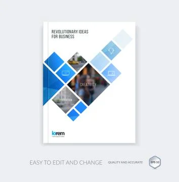Vector design for cover annual report. Brochure or flyer in A4 w Stock Illustration