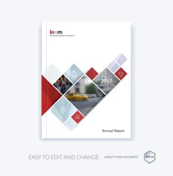 Vector design for cover annual report. Brochure or flyer in A4 w Stock Illustration