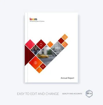 Vector design for cover annual report. Brochure or flyer in A4 w イラスト素材