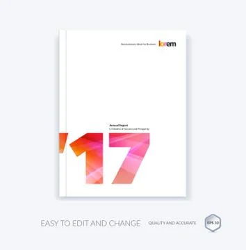 Vector design for cover annual report. Brochure or flyer in A4 w Stock Illustration