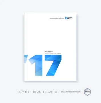 Vector design for cover annual report. Brochure or flyer in A4 w Stock Illustration
