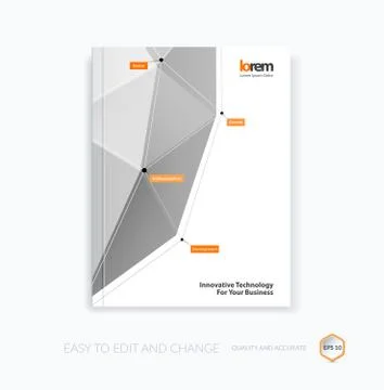 Vector design for cover annual report. Brochure or flyer templat 스톡 일러스트