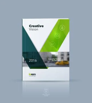 Vector design for cover annual report. Brochure or flyer templat Stock Illustration