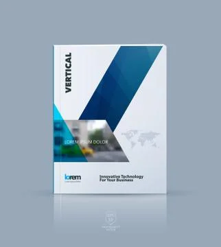 Vector design for cover annual report. Brochure or flyer templat Stock Illustration