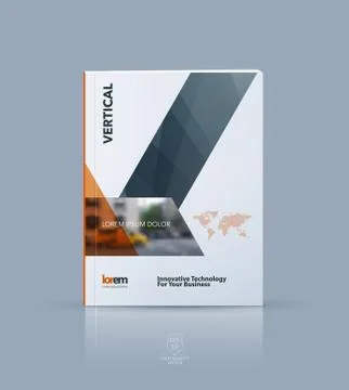 Vector design for cover annual report. Brochure or flyer templat Stock Illustration
