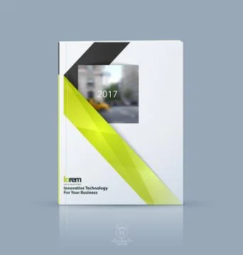Vector design for cover annual report. Brochure or flyer templat Illustrazione stock