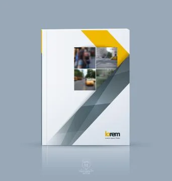 Vector design for cover annual report. Brochure or flyer templat Stock Illustration