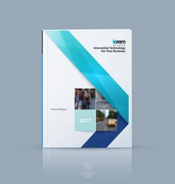 Vector design for cover annual report. Brochure or flyer templat Stock Illustration