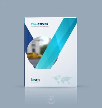 Vector design for cover annual report. Brochure or flyer templat Stock Illustration