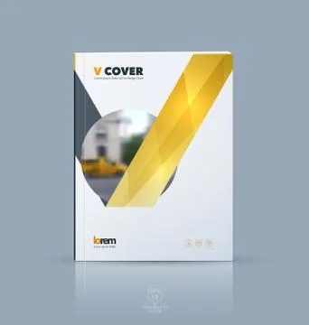 Vector design for cover annual report. Brochure or flyer templat Stock Illustration
