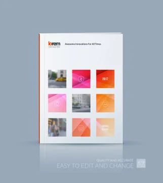 Vector design for cover annual report. Brochure or flyer templat イラスト素材