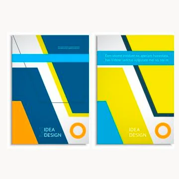 Vector design cover design brochure in A4 size Stock Illustration