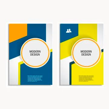 Vector design cover design brochure in A4 size Stock Illustration