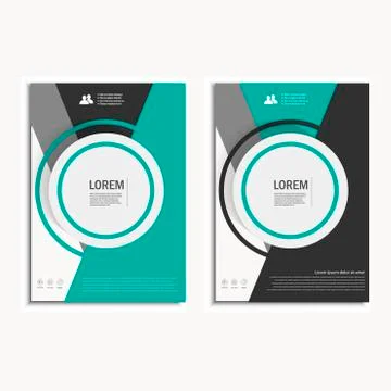Vector design cover design brochure in A4 size Stock Illustration