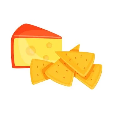 Vector design of cracker and appetizer icon. Set of cracker and lactic stock Stock Illustration