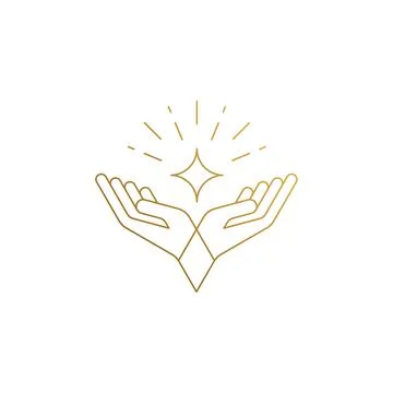 Vector design of crossed arms hand drawn with thin lines Stock Illustration