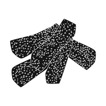 Vector design of croutons and bread icon. Set of croutons and crackers vector Stock Illustration