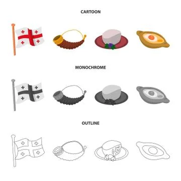 Vector design of culture and sightseeing icon. Set of culture and originality Stock Illustration