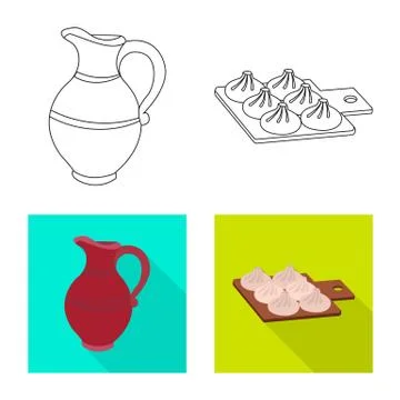 Vector design of culture and sightseeing icon. Set of culture and originality Stock Illustration