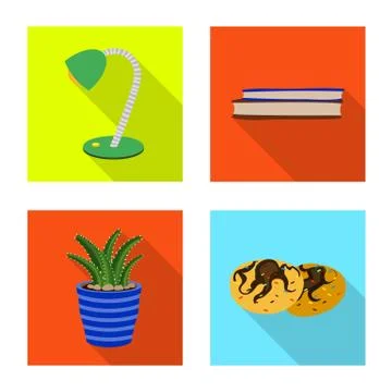 Vector design of dreams and night logo. Set of dreams and bedroom vector icon Stock Illustration