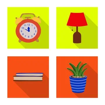 Vector design of dreams and night logo. Set of dreams and bedroom stock symbol 스톡 일러스트