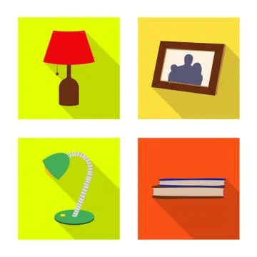 Vector design of dreams and night logo. Collection of dreams and bedroom stock 스톡 일러스트