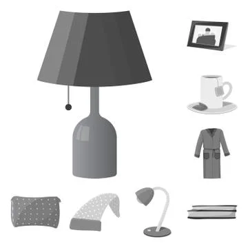 Vector design of dreams and night icon. Collection of dreams and bedroom stock 스톡 일러스트