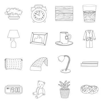 Vector design of dreams and night logo. Collection of dreams and bedroom vector 스톡 일러스트