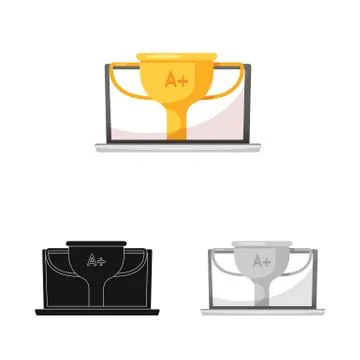 Vector design of education and learning logo. Set of education and school stock Illustrazione stock