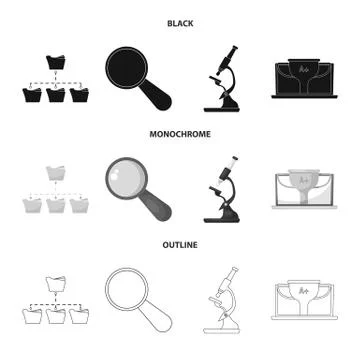 Vector design of education and learning logo. Set of education and school vector Illustrazione stock