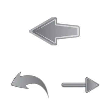 Vector design of element and arrow icon. Set of element and direction stock Stock Illustration