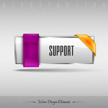 Vector design element. Business web button for website or app. Stock Illustration