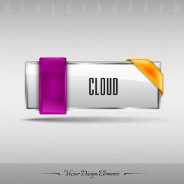 Vector design element. Business web button for website or app. Stock Illustration